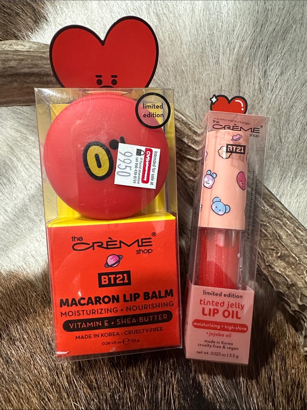 The Crème Shop Macaron Lip Balm & Jelly Lip Oil NIB